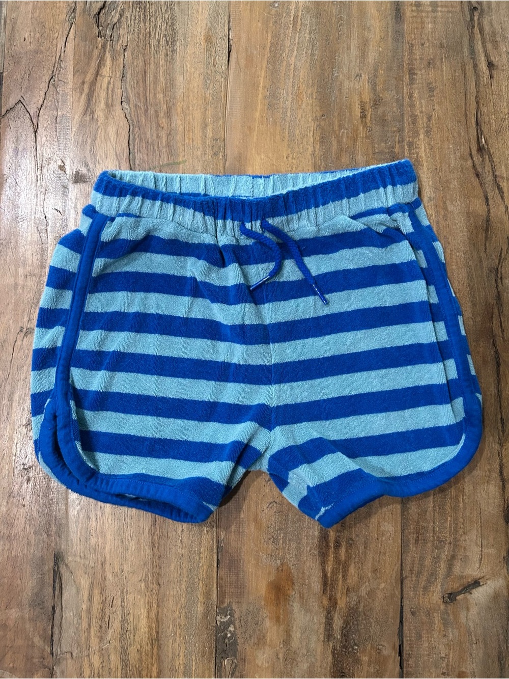 Blue terry shorts